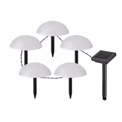 Rabalux TREPPIO, Éclairage au sol extérieur, Noir, Blanc, Plastique, IP44, Jardin, III