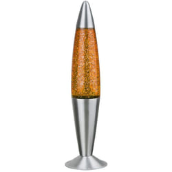 Lampe de table à lave paillettes jaune glitter E14 25W IP20 Rabalux