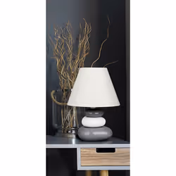 Rabalux 4948 lampe de table E14 40 W Gris, Blanc