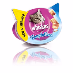 ‎Whiskas Temptations, Adulte, Poisson, 60 g