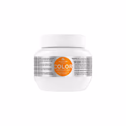 Kallos KJMN Color Hair Mask 275ml, 275 ml, Femmes, Cheveux colorés, Réparation, Revitalisant, Brillant, Huile de lin, Pot