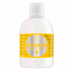 Kallos Banana Fortifying Shampoo, 1000 ml, Shampoing, Femmes, Cheveux secs, Revitalisant, Brillant, Adoucissant, Bouteille