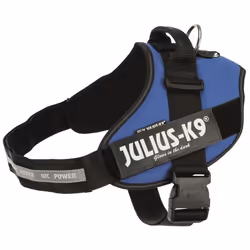 JULIUS K9 Harnais Power IDC 3–XL-XXL : 82–115 cm - 50 mm - Bleu - Pour chien