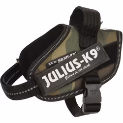 JULIUS K9 Harnais Power IDC Baby 2-XS-S : 33-45 cm - 18 mm - Camouflage - Pour chien