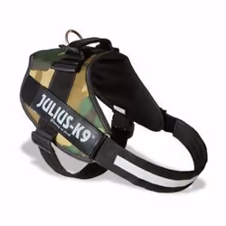 JULIUS K9 Harnais Power IDC 0-M-L : 58-76 cm - 40 mm - Camouflage - Pour chien