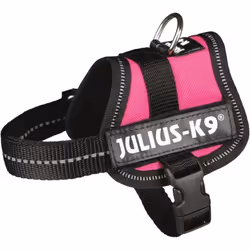 Harnais Power Julius-K9 - Baby 1 - XS : 30-40 cm-18 mm - Fuchsia - Pour chien