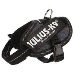 JULIUS K9 Harnais Power IDC Baby 2-XS-S : 33-45 cm - 18 mm - Bleu jean - Pour chien