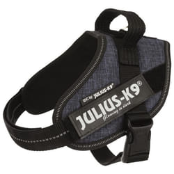 JULIUS K9 Harnais Power IDC Mini-M : 49-67 cm - 22 mm - Bleu jean - Pour chien
