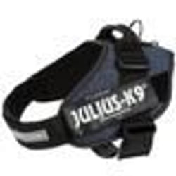 JULIUS K9 Harnais Power IDC 2-L-XL : 71-96 cm - 50 mm - Bleu jean - Pour chien
