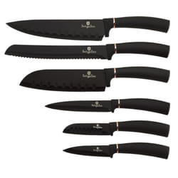 Jeu de 6 Couteaux de Cuisine Antiadhésif Black Rose Berlinger Haus BH/2337