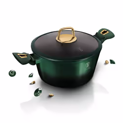 Berlinger Haus BH/6058, Plat à cuisson, Rond, Aluminium, Gaz, Halogène, Induction, Noir, Vert, Titane