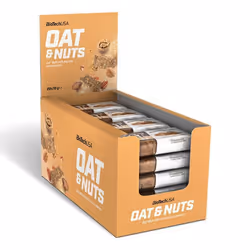 BioTech USA - Barres énergétiques - Oat & Nuts - Pecans and Walnuts Boite de 20