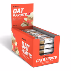 BioTech USA - Barres énergétiques - Oat & Fruit - Pear and Raspberry Boite de 20