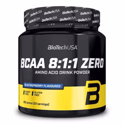 BioTech USA - BCAA en poudre - BCAA 8:1:1 Zero - Blue Raspberry 250g