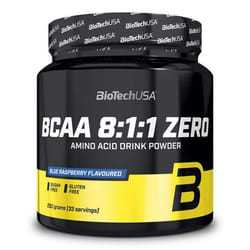 BioTech USA - BCAA en poudre - BCAA 8:1:1 Zero - Blue Raspberry 250g