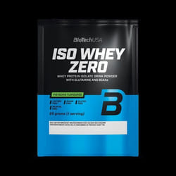 Lot de 50 sachets de protéines sans lactose Biotech USA iso whey zero - Pistache - 25g