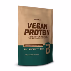 BioTechUSA Vegan Protein 500 g, Poudre, Protéine de pois, Protéine de riz, Chocolat, Cannelle, L-Arginine, L-Glutamine, Isola ...