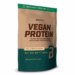 BioTechUSA Vegan Protein 500 g, Poudre, Protéine de pois, Protéine de riz, Cookies, Vanille, L-Arginine, L-Glutamine, Isolat ...
