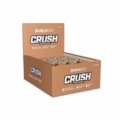BioTech USA - Barres protéinées - Crush Bar - Cookies & Cream Boite de 12
