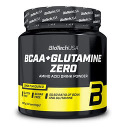 BioTech USA - Acides aminés en poudre - BCAA+Glutamine Zero - Lemon 480g