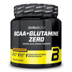 BioTech USA - Acides aminés en poudre - BCAA+Glutamine Zero - Orange 480g
