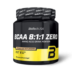 BioTech USA - BCAA en poudre - BCAA 8:1:1 Zero - Ice Tea Peach 250g