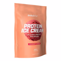 BioTech USA - Préparation protéinée - Protein Ice Cream - Fraise 500g