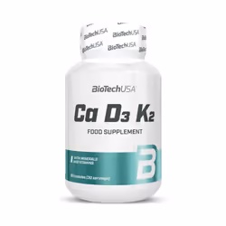 BioTech USA - Formule de calcium - Ca-D3-K2 - 90 Gélules