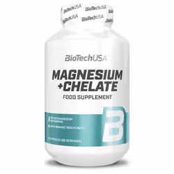 BioTech USA - Formule de magnésium - Magnesium + Chelate - 60 Gélules