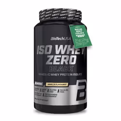 BioTechUSA Iso Whey Zero Black 908 g, Poudre, Isolation de la protéine de lactosérum, Vanille, L-Alanine, L-Arginine, L-Acide ...
