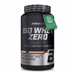 BioTechUSA Iso Whey Zero Black 908 g, Poudre, Isolation de la protéine de lactosérum, Chocolat, L-Alanine, L-Arginine, L-Acid ...