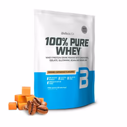 BioTechUSA 100% Pure Whey Caramel-Cappuccino 1000 g, Poudre, Isolation de la protéine de lactosérum, Cappucino, Caramel, L-Ar ...