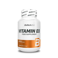 BioTech USA - Vitamine D - Vitamin D3 2000 UI - 120 Comprimés