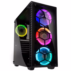 Kolink Observatory, Midi Tower, PC, Noir, ATX, EATX, micro ATX, Mini-ATX, Plastique, Acier, Verre trempé, Jouer