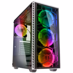 Kolink OBSERVATORY WHITE, Midi Tower, PC, Noir, Blanc, ATX, EATX, micro ATX, Mini-ATX, Plastique, Acier, Verre trempé, Jouer