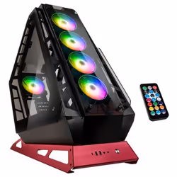 Kolink BIG CHUNGUS, Full Tower, PC, Noir, Rouge, ATX, EATX, ITX, micro ATX, Aluminium, Plastique, Acier, Verre trempé, Jouer
