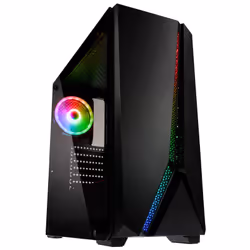 Kolink Quantum, Midi Tower, PC, Noir, ATX, EATX, micro ATX, Mini-ITX, Plastique, Acier inoxydable, Verre trempé, Bleu, Vert, ...