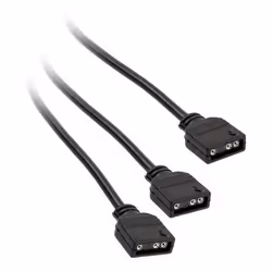 Kolink PGW-AC-KOL-043, Universel, Diviseur de câbles, Noir, 3-pin, 2x 3-pin, 5 V
