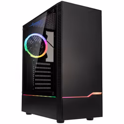 Kolink Inspire K9 ARGB, Midi Tower, PC, Noir, ATX, micro ATX, Mini-ITX, Plastique, Acier, Verre trempé, Ambre, Bleu, Vert, Ro ...