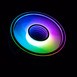 Kolink Umbra Void HDB ARGB Led PWM - 120 mm Boitier PC Ventilateur 12 cm Noir, Blanc 1 pièce(s)
