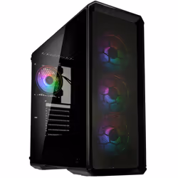 Kolink Levante V2 ARGB, Midi Tower, PC, Transparent, Noir, ATX, EATX, ITX, micro ATX, Plastique, Acier, Verre trempé, Jouer