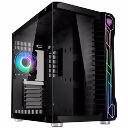 Kolink Unity Code X, Midi Tower, PC, Noir, ATX, micro ATX, Mini-ITX, Mesh, Plastique, Acier, Verre trempé, 16,5 cm