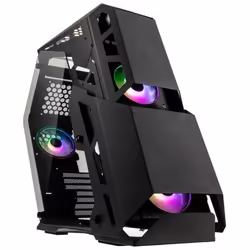 Kolink Big Chungus Shredded, Midi Tower, PC, Noir, ATX, micro ATX, Mini-ITX, Métal, SPCC, Verre trempé, Jouer
