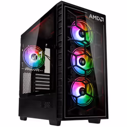 Kolink Observatory Y AMD SE ARGB, Midi Tower, PC, Noir, Transparent, ATX, EATX, ITX, micro ATX, Plastique, Acier, Verre tremp ...