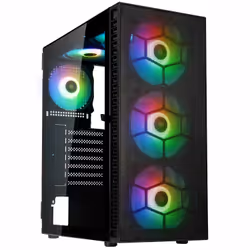 Kolink OBSERVATORY HF MB, Midi Tower, PC, Noir, ATX, micro ATX, Mini-ITX, Acier, Verre trempé, Jouer