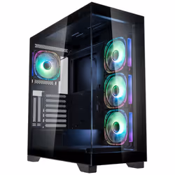 Kolink Unity Peak ARGB, Midi Tower, PC, Noir, ATX, micro ATX, Mini-ITX, Acrylonitrile-Butadiène-Styrène (ABS), Acier, Verre t ...