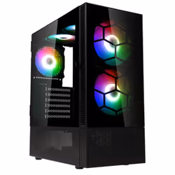 Kolink OBSERVATORY MX, Midi Tower, PC, Noir, ATX, micro ATX, Mini-ITX, Acier, Verre trempé, Jouer