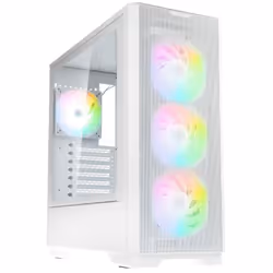 Kolink Unity Solar ARGB Mesh, Midi Tower, PC, Blanc, ATX, EATX, micro ATX, Mini-ITX, Acier, Verre trempé, Jouer