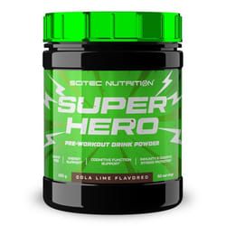 Scitec Nutrition - Pre-workout sans créatine - Superhero - Cola-Lime 285g