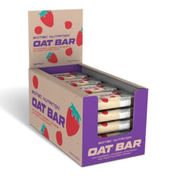 Scitec Nutrition - Barres énergétiques - Oat Bar - Raspberry Cranberry Strawberry Yogurt Boite de 20